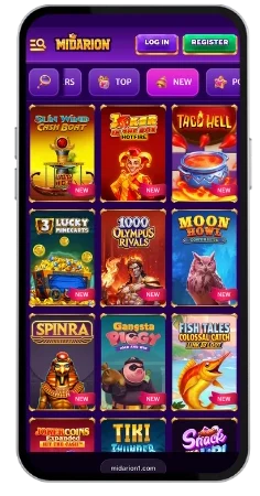 Midarion Kasino webbplats